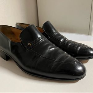 A. Testoni Black Loafers - Black - size 8-9 Jumbo